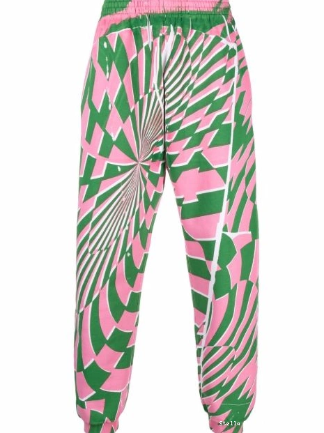 x track McCartney Women Curtis geometric Ed pattern pants Stella 0521